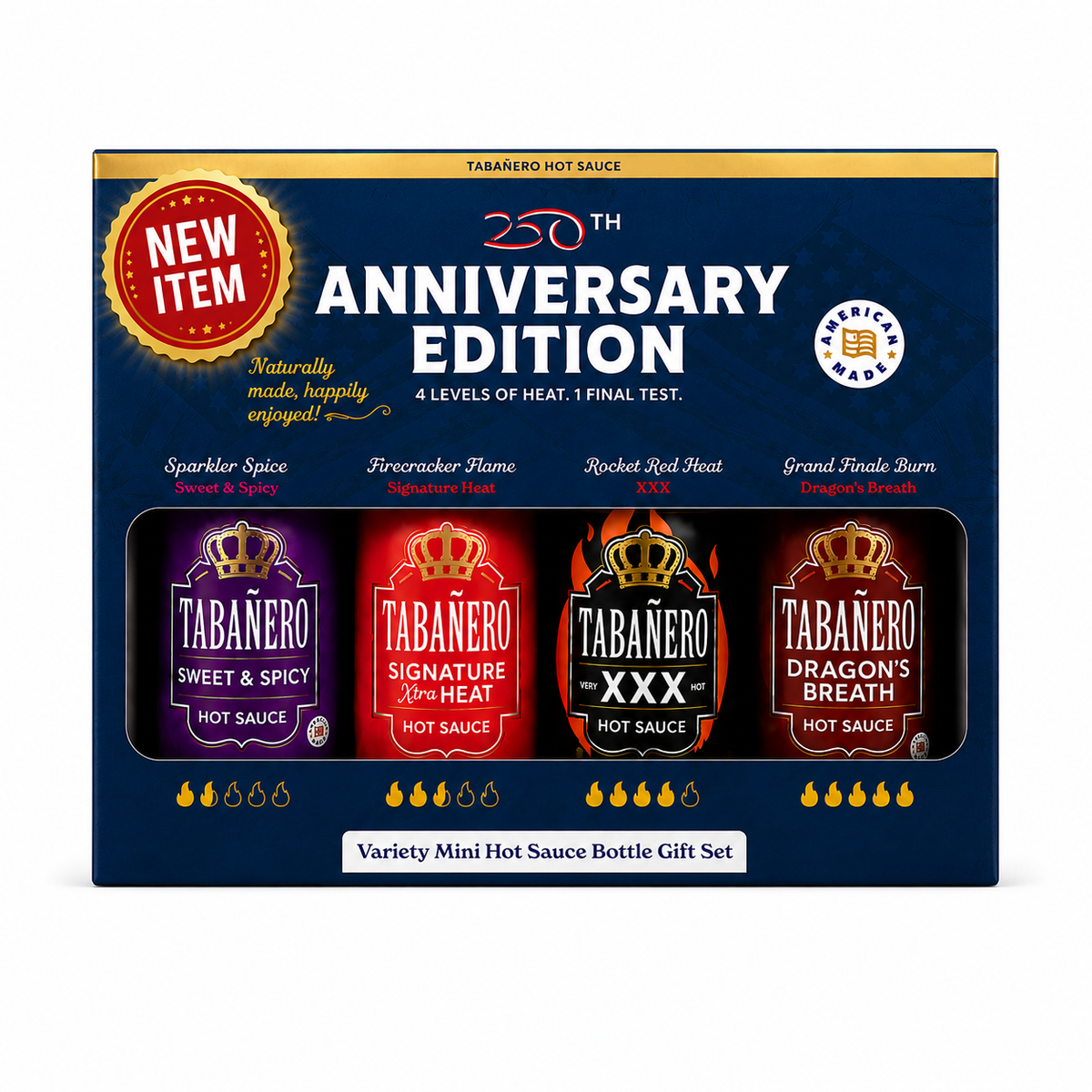 250th Anniversary Mini Hot Sauce Challenge Gift Set